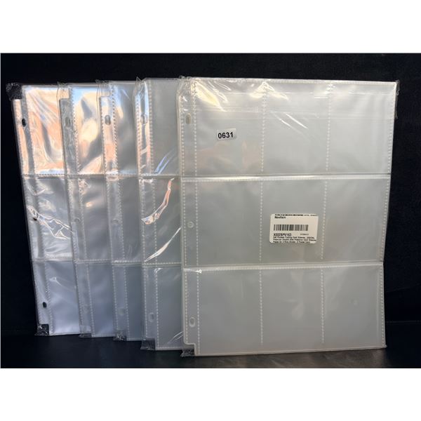 5 Packs Premium Double-Sided 9-Pocket Card Sleeve Pages for 3-Ring Binders - 540 Pockets - New