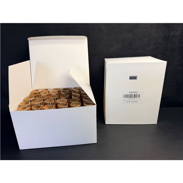 2 Boxes (150pcs Each) Canadian Coin Rollers/Preformed Coin Wrappers - New