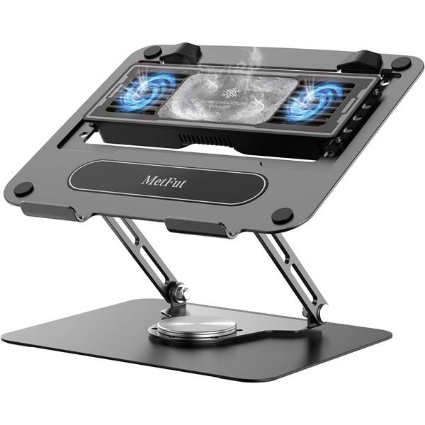 MetFut Universal Laptop Cooling Stand with RGB Lights - Fits Laptops 10"-16" - New