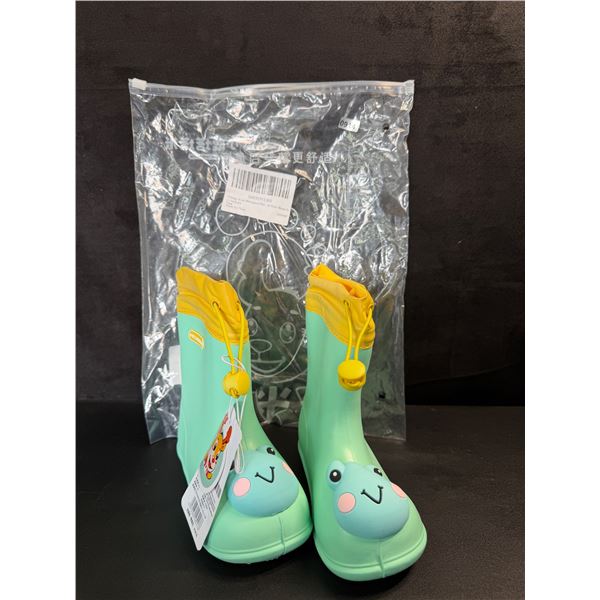 1 Pair of Kids Froggy Rain Boots/Rubber Boots - Size 10.5/11C (150mm) - New