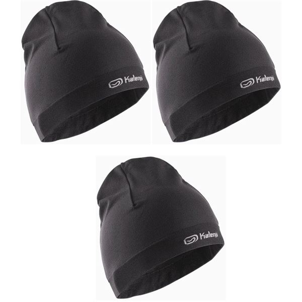 Lot of 3 Kalenji Beanies/Running Hats for Men - One Size - Men's Skull Caps - New