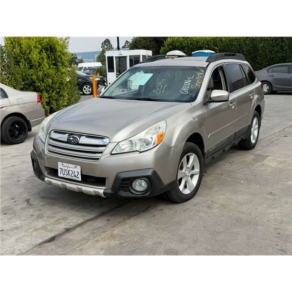 SUBA OUTBACK 2014 APPT/DUP-T SMOG