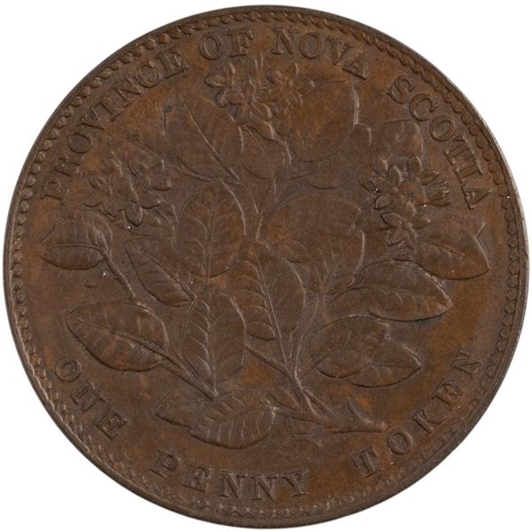 Canada 1856 Nova Scotia Penny Token NS-6A2