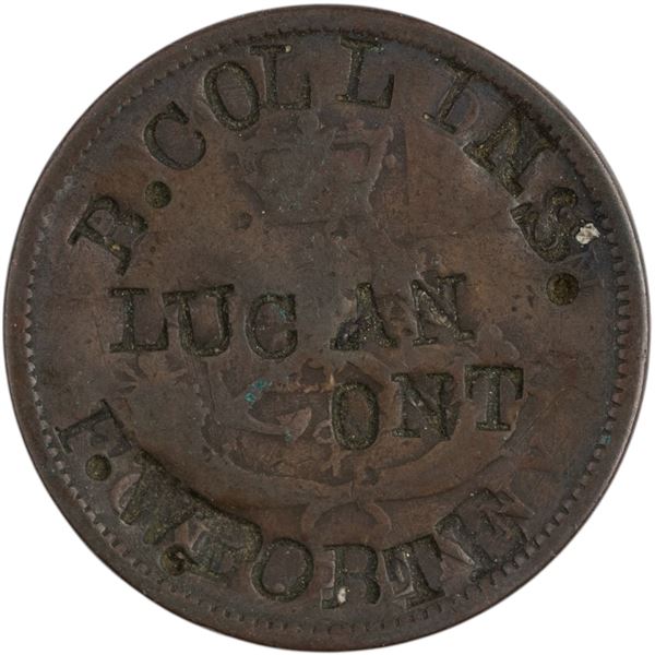 Canada Bank of Upper Canada Lucan Ontario Counterstamp Token