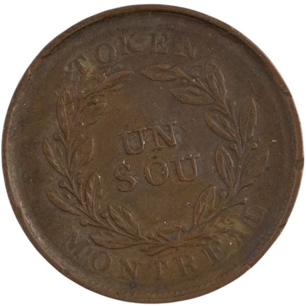Canada Lower Bouquet Un Sou Token