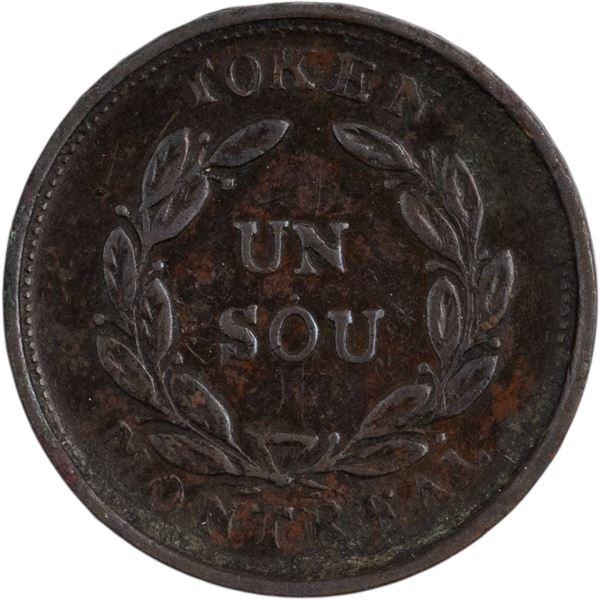 Canada Lower Canada Montreal Un Sou Token LC-24A1