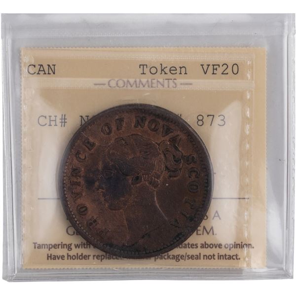 Canada Province of Nova Scotia 1840 Penny Token - Better Type.