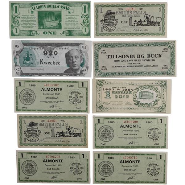 Canada Merchant Script Almonte, Smith Falls Etc. (10 Pieces)