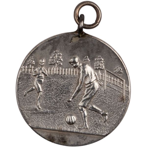 1914 Soccer Medal Sterling Silver