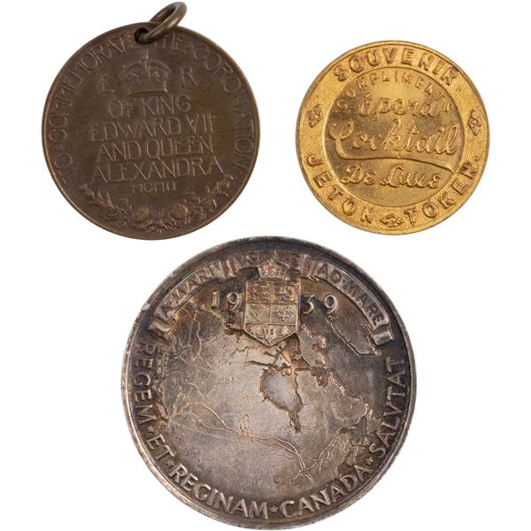 Canada King / Queen Medals (3 Pieces)