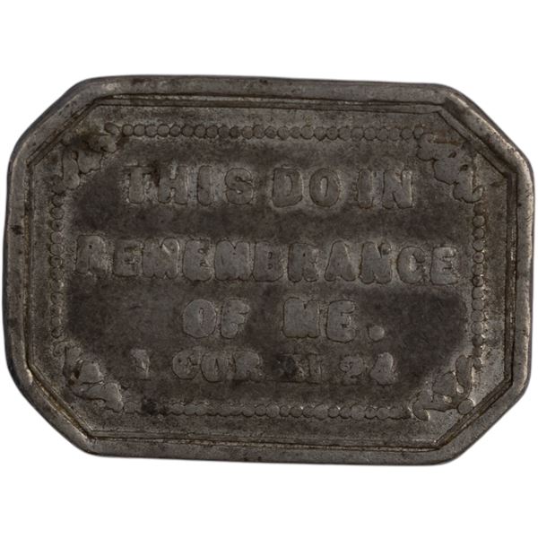 Canada Orillia Presbyterian Church Communion Token 1855 LER-721, BOW-105