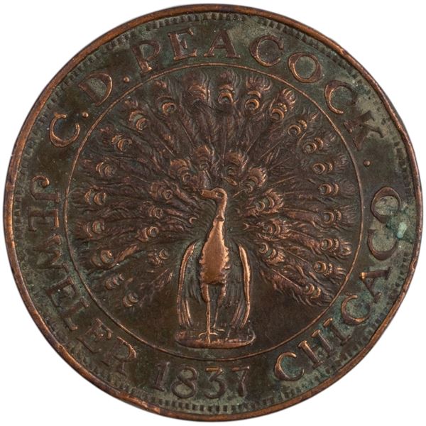 United States 1837 Chicago Hard Times Token Time is Money