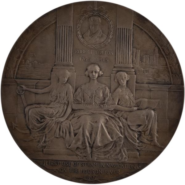 United States 1909 Hudson Fulton Celebration Silver Medal