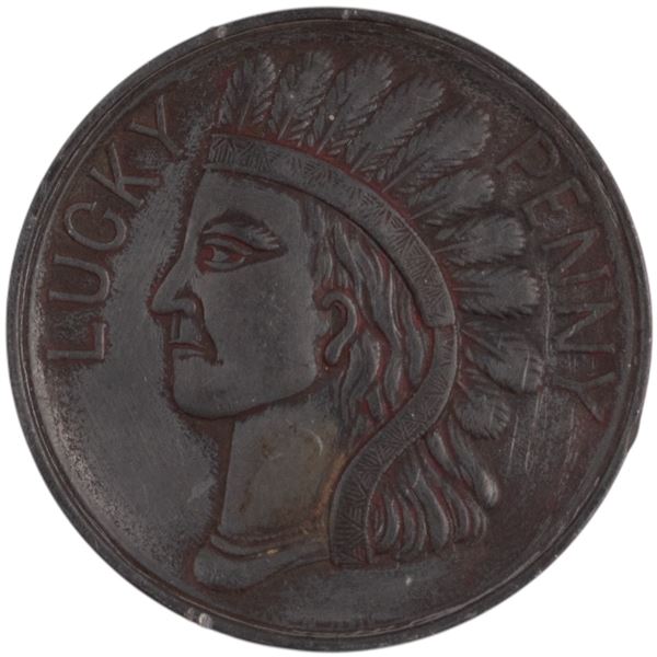 United States Niagara Falls Luck Penny Huge Medal 76 mm