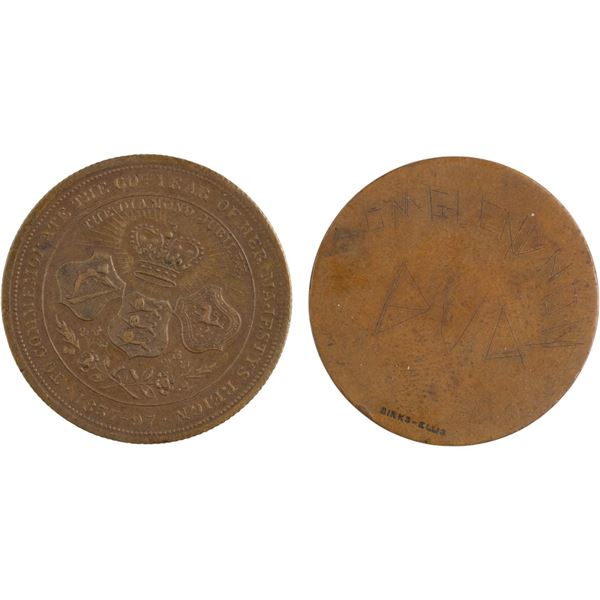 Great Britain Monarch Commemorative Reign Medallions (2 Pieces)