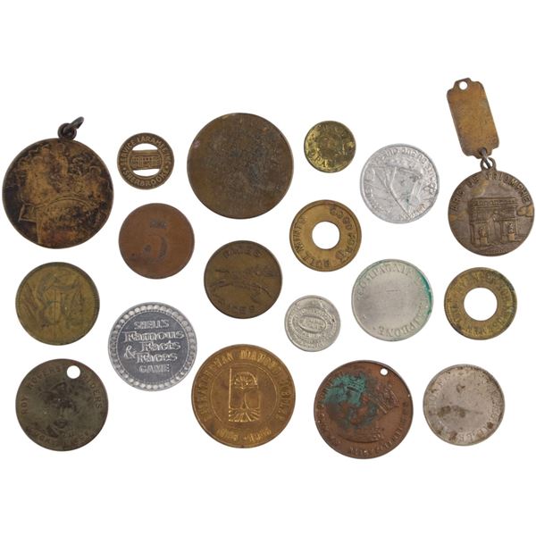 Mixed Token & Medallion Lot (18 Pieces)