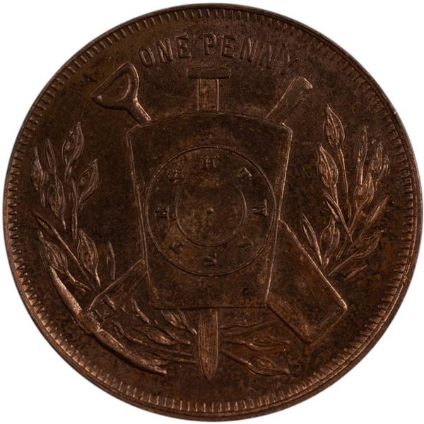 Canada Strathroy Ontario Chapter No. 74 Masonic Penny Token
