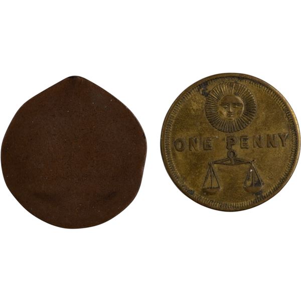 Masonic Penny Lot (2 Pieces)
