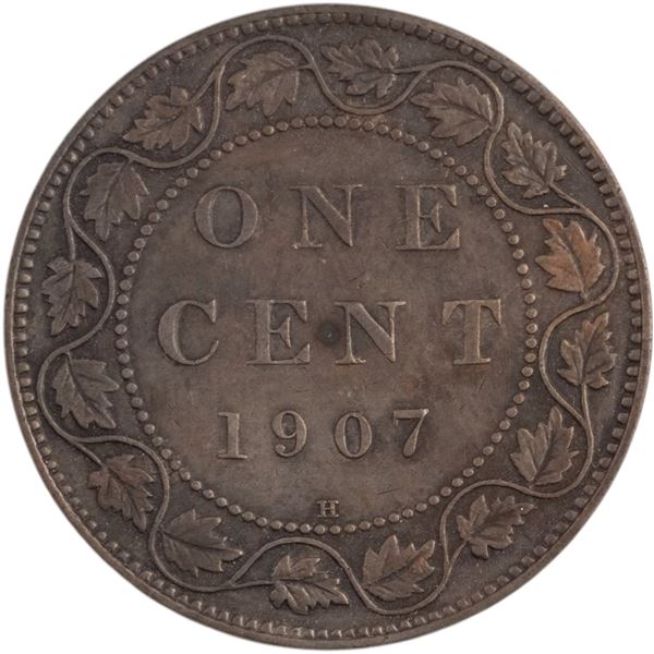 Canada 1907H 1 Cent