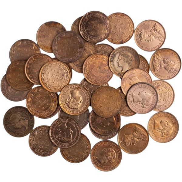 Canada Group of High Grade Cleaned Large Cents