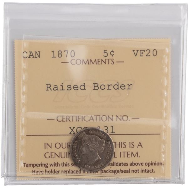 Canada 1870 Silver 10 Cents