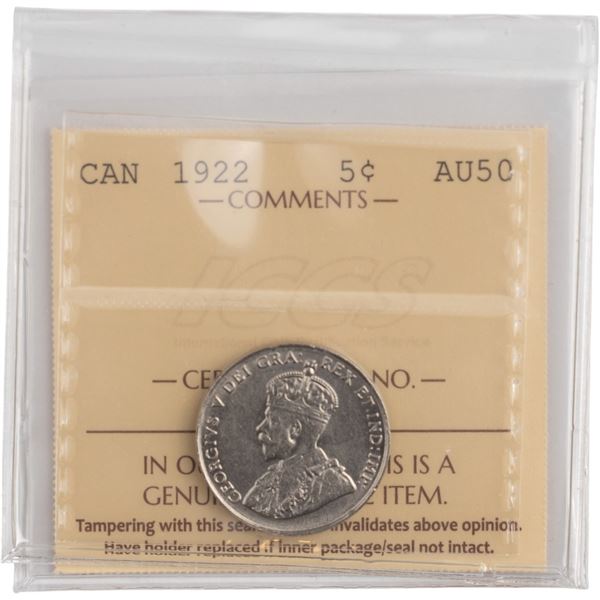 Canada 1922 5 Cents