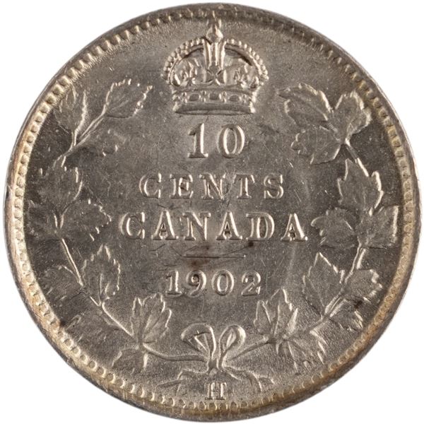 Canada 1902H Silver 10 Cents