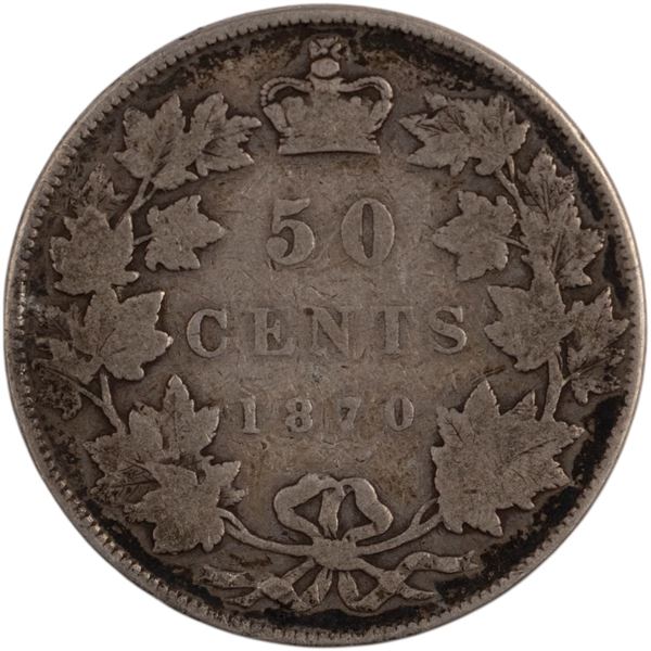 Canada 1870 LCW 50 Cents