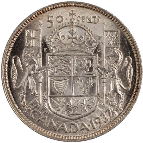 Canada 1937 Silver 50 Cents