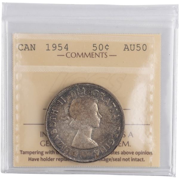 Canada 1954 Silver 50 Cents