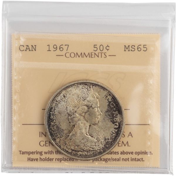 Canada 1967 Silver 50 Cents