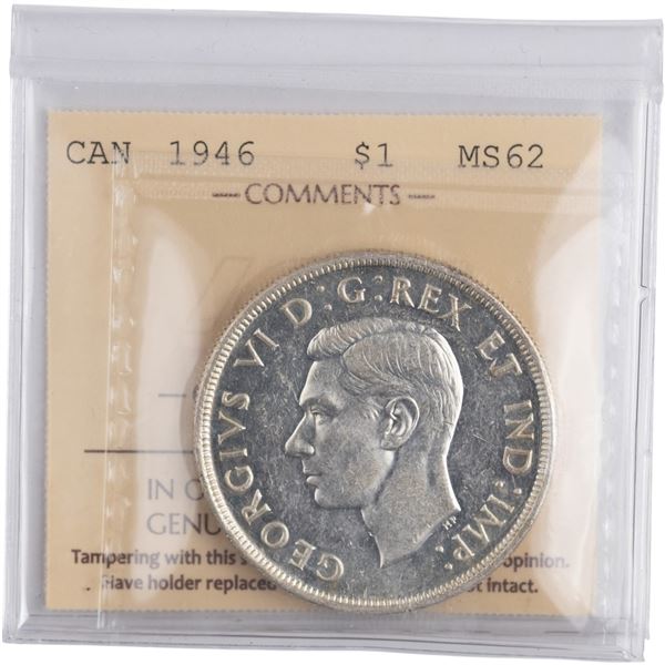 Canada 1946 Silver Dollar
