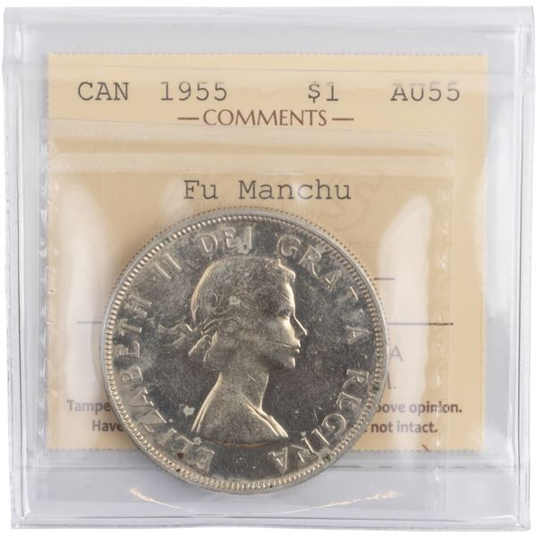 Canada 1955 FU Manchu Silver Dollar