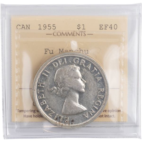 Canada 1955 FU Manchu Silver Dollar