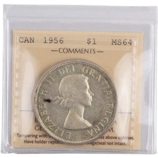 Canada 1956 Silver Dollar