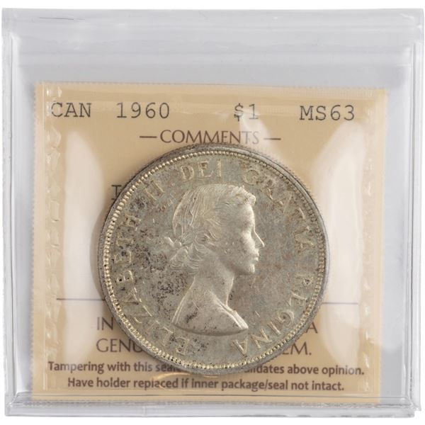 Canada 1960 Silver Dollar