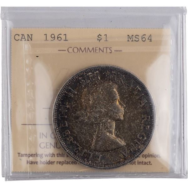 Canada 1961 Silver Dollar