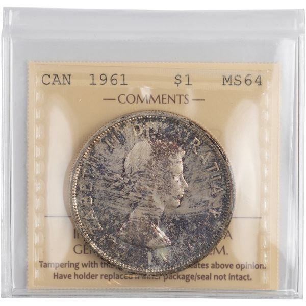 Canada 1961 Silver Dollar