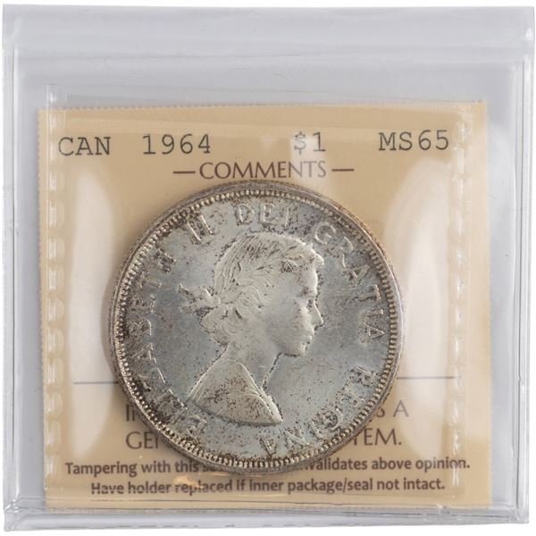 Canada 1964 Silver Dollar