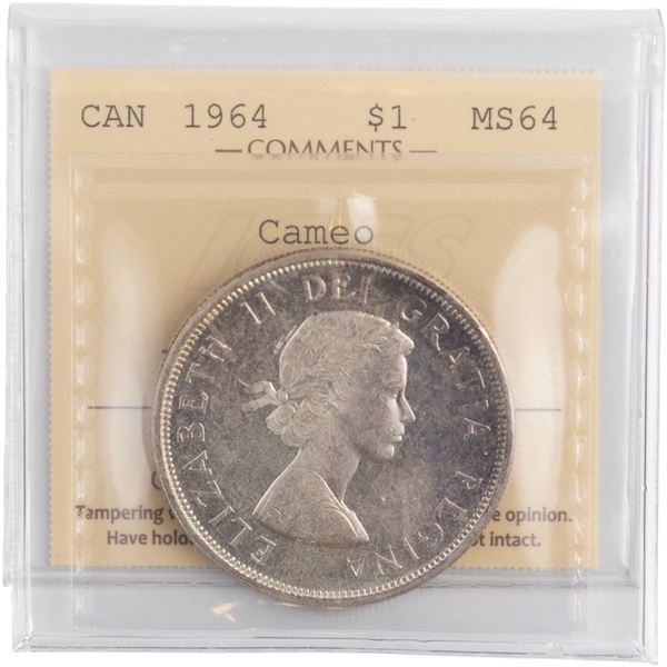 Canada 1964 Silver Dollar
