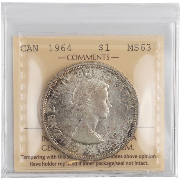 Canada 1964 Silver Dollar