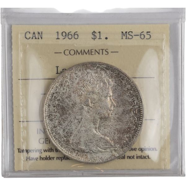 Canada 1966 Silver Dollar Large Beads