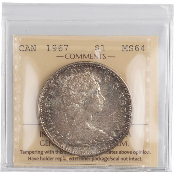 Canada 1967 Silver Dollar