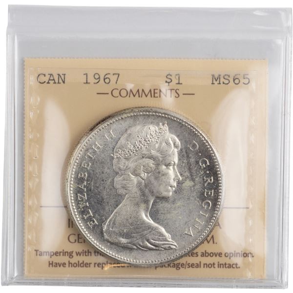 Canada 1967 Silver Dollar