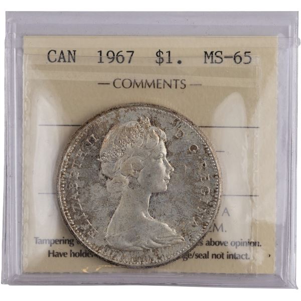 Canada 1967 Silver Dollar Goose