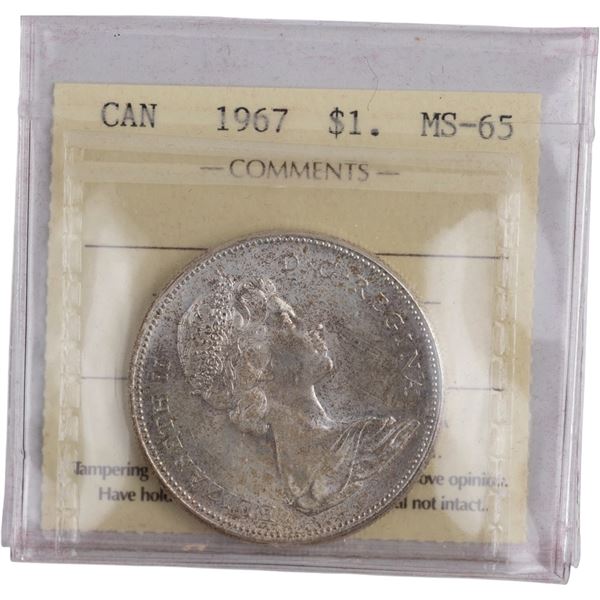 Canada 1967 Silver Dollar Goose