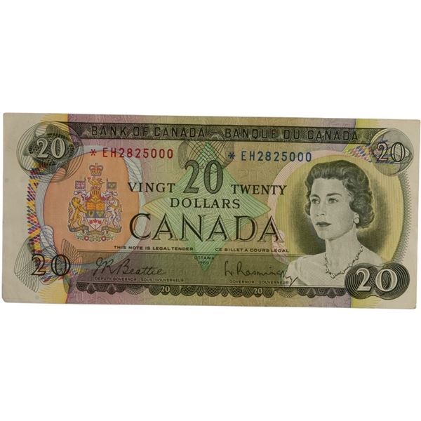 Bank of Canada 1969 $20 Replacement Banknote *EH BC-50aA