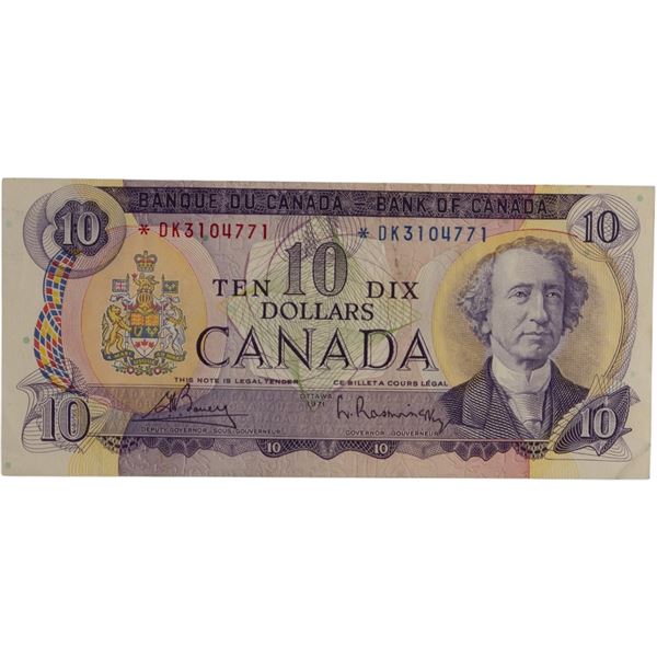 Bank of Canada 1971 $10 Replacement Banknote *DK BC-49bA