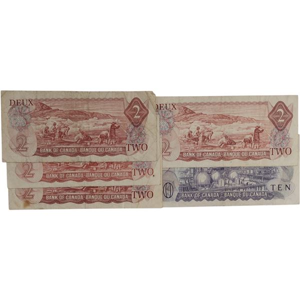 Bank of Canada Lot of Replacement Banknotes (5 pieces)
