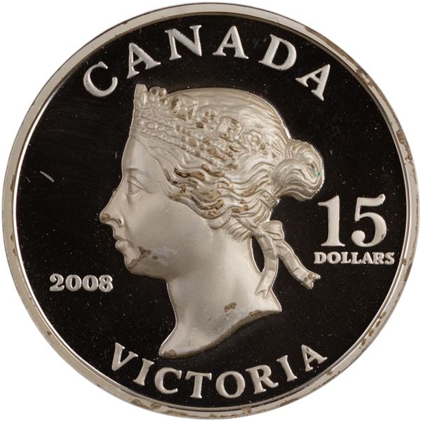 Canada 2008 Silver 15 Dollars Queen Victoria High Relief